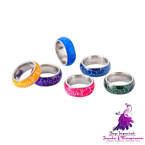 Colorful Pattern Glow Ring