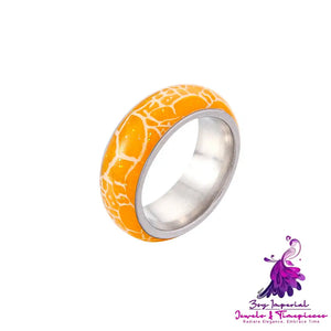 Colorful Pattern Glow Ring