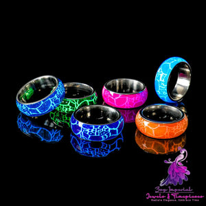 Colorful Pattern Glow Ring