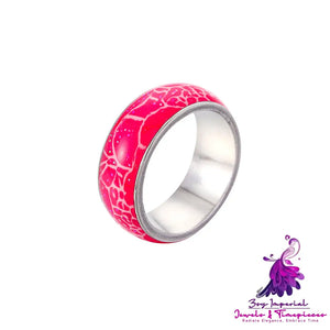 Colorful Pattern Glow Ring