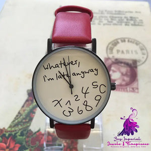 Personalized Colorful Lovers Watches