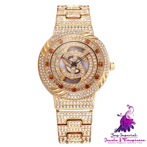 Colorful Rotating Quartz Watch for Women