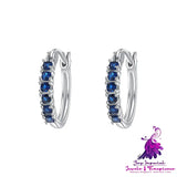 Colorful Sapphire Stud Earrings