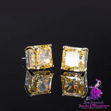 Female S925 Silver High Carbon Diamond Colorful Treasure