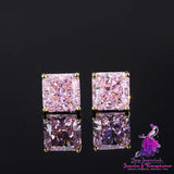 Female S925 Silver High Carbon Diamond Colorful Treasure