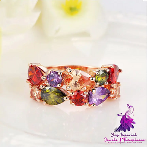 Colorful Zircon Rings