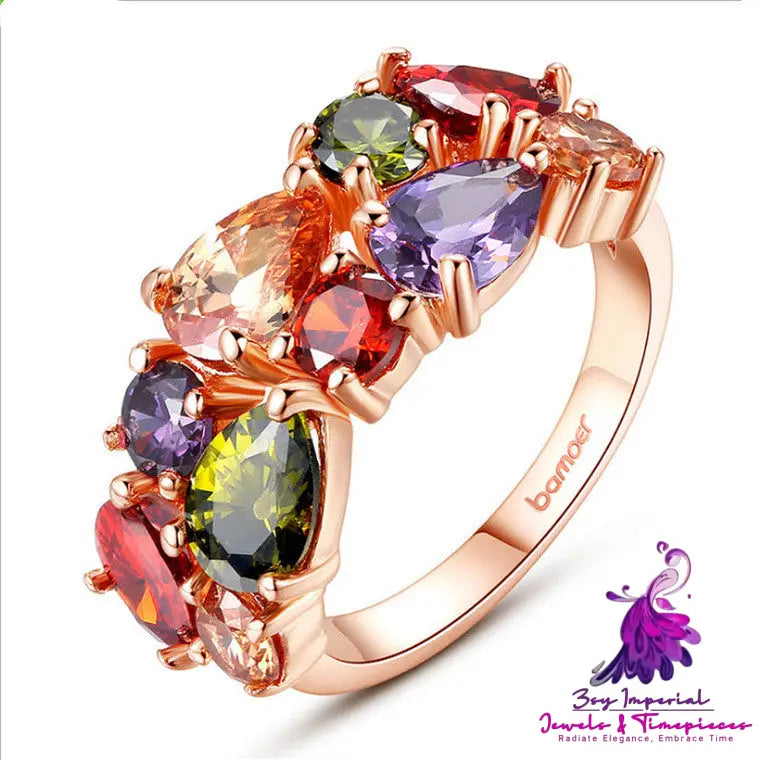 Colorful Zircon Rings