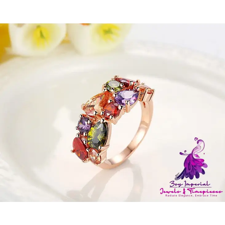 Colorful Zircon Rings