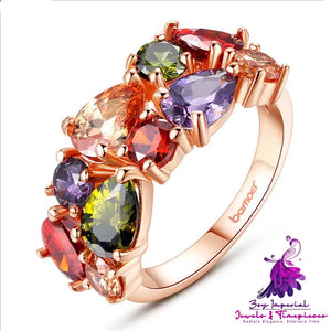 Colorful Zircon Rings