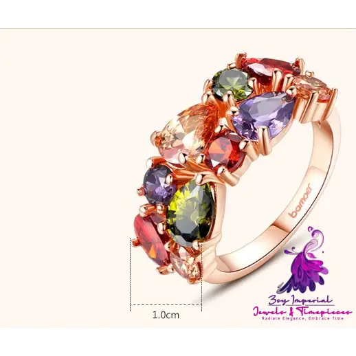 Colorful Zircon Rings