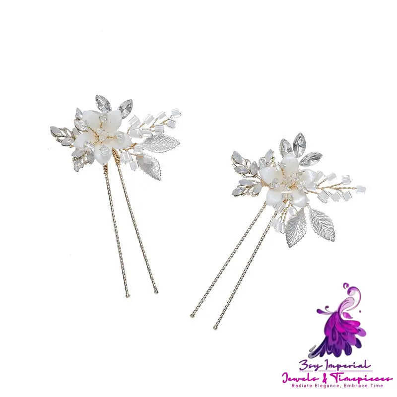 Handmade Hairpin Earrings And Comb Combination