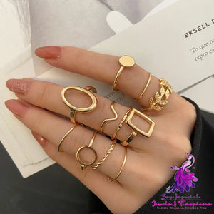 Cool Wind Personality Ring Set