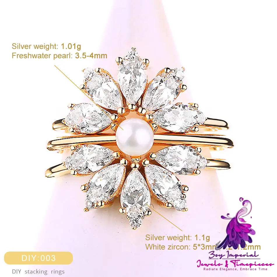 Combination Pearl Ring