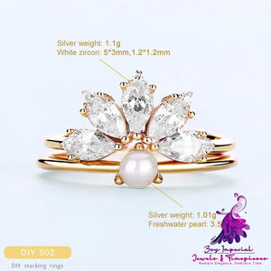 Combination Pearl Ring