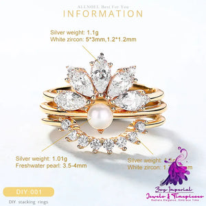 Combination Pearl Ring