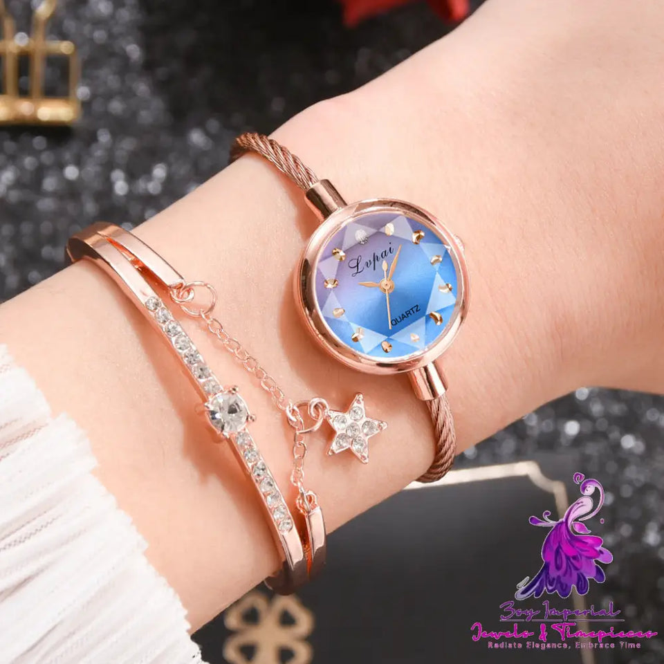 Ladies’ Bracelet Style Combination Set Watch