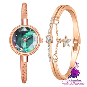 Ladies’ Bracelet Style Combination Set Watch