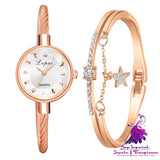 Ladies’ Bracelet Style Combination Set Watch