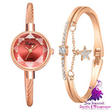 Ladies’ Bracelet Style Combination Set Watch