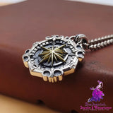 Deep Sea Compass Dog Tag Pendant