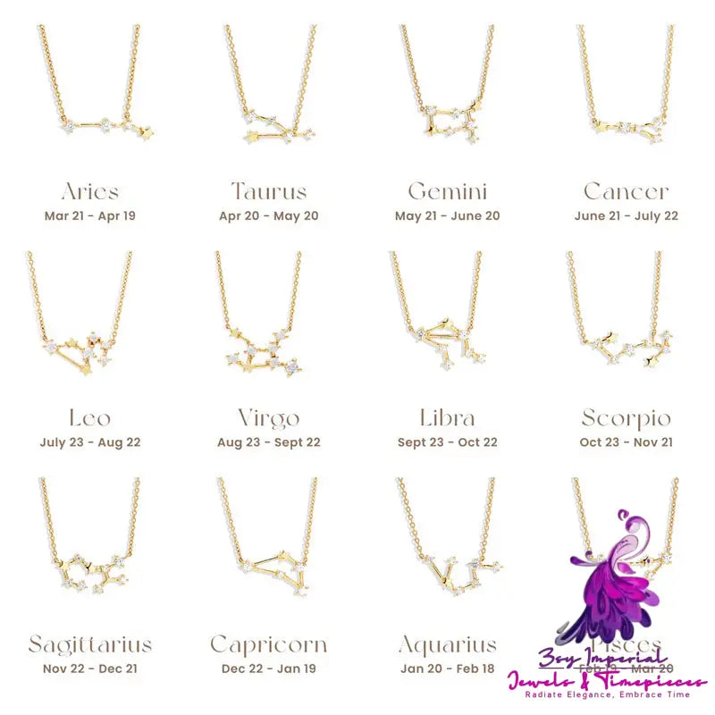 Constellations Diamond Clavicle Necklace