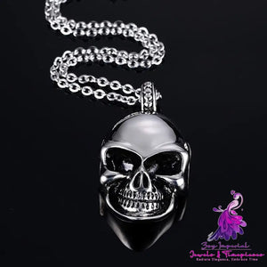 Titanium Steel Cool Skull Necklace