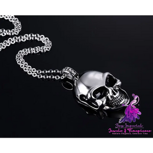 Titanium Steel Cool Skull Necklace