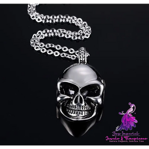 Titanium Steel Cool Skull Necklace