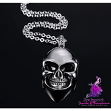 Titanium Steel Cool Skull Necklace