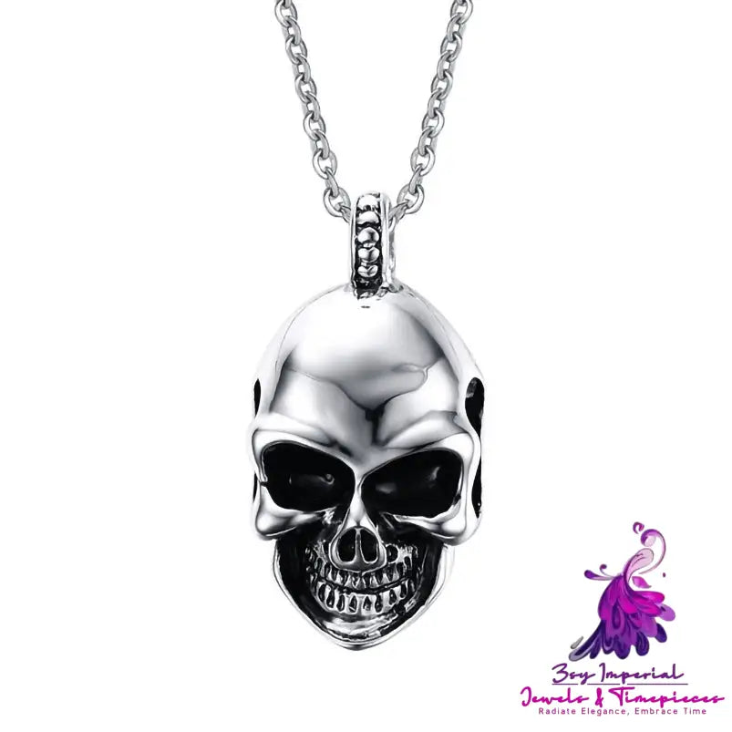 Titanium Steel Cool Skull Necklace