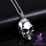 Titanium Steel Cool Skull Necklace