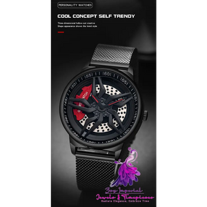 Rotating Cool Personality Waterproof Wheel Watch