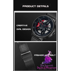 Rotating Cool Personality Waterproof Wheel Watch