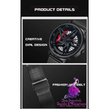 Rotating Cool Personality Waterproof Wheel Watch