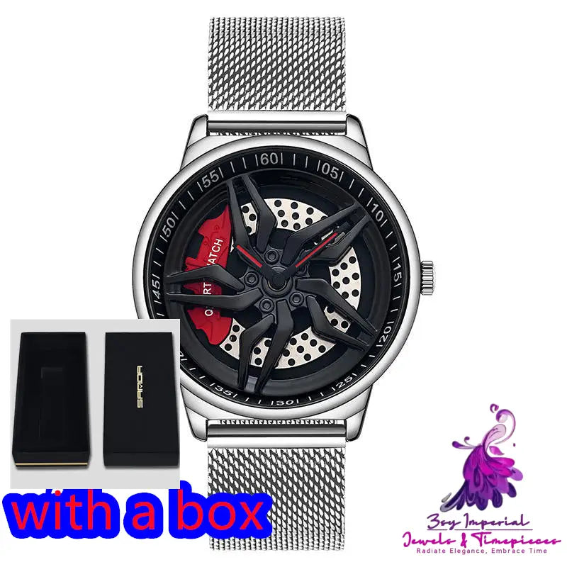 Rotating Cool Personality Waterproof Wheel Watch