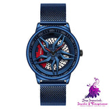 Rotating Cool Personality Waterproof Wheel Watch