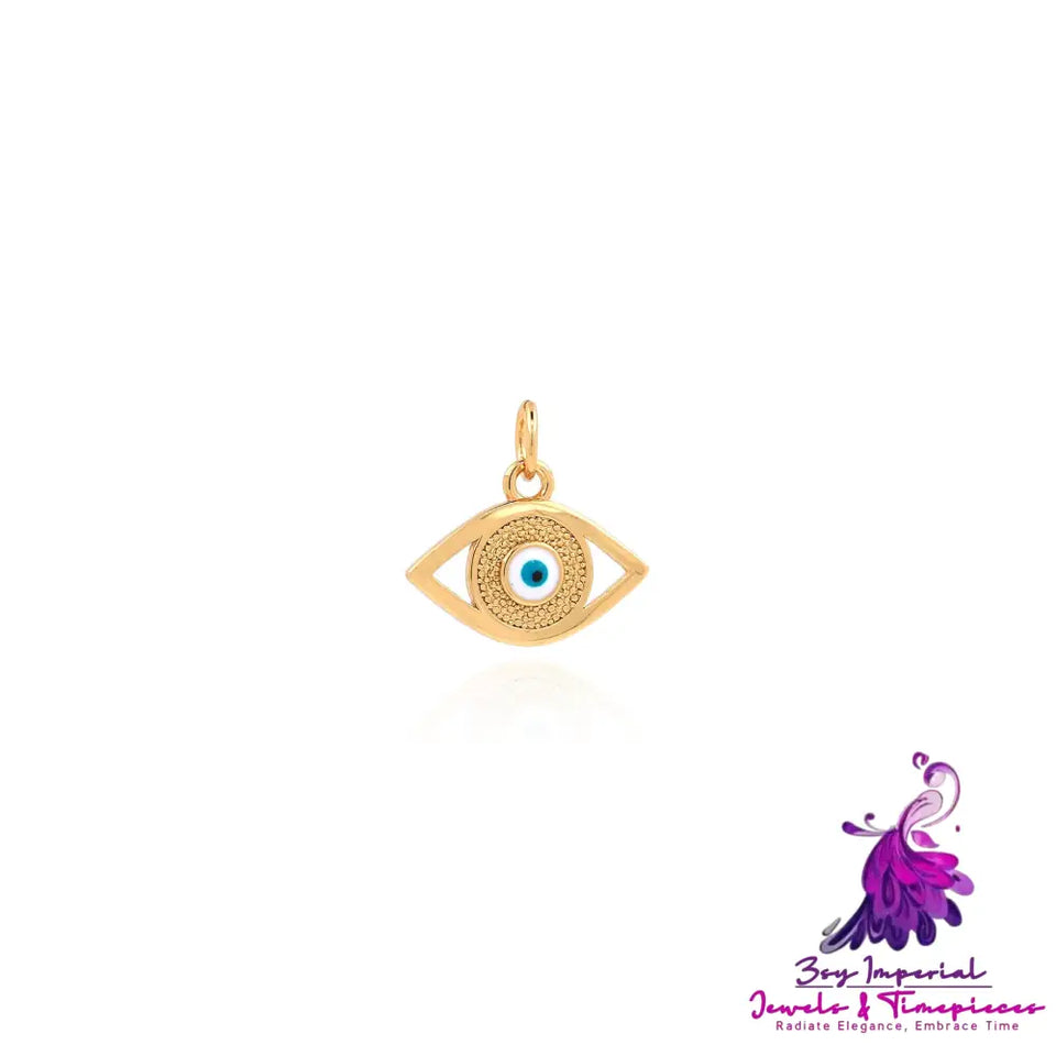 Copper Plating Eye Pendant