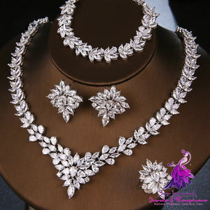 Stylish Copper Zirconia Set