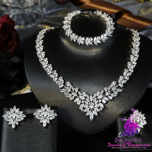 Stylish Copper Zirconia Set