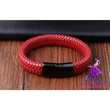 Red Leather Couple Bracelet