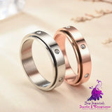 Rotating Couple Diamond Ring