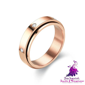 Rotating Couple Diamond Ring