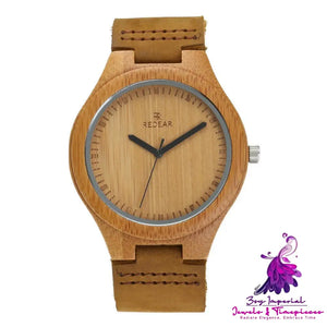 Wooden and Leather Couple Watches