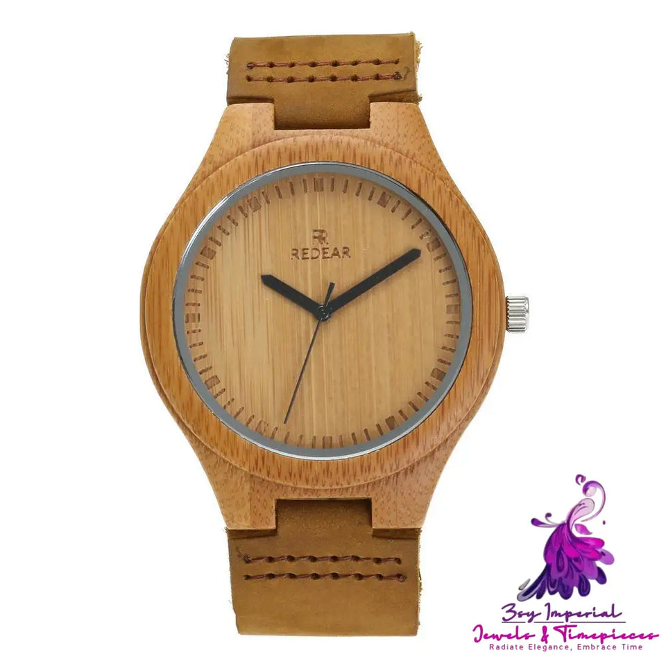 Wooden and Leather Couple Watches