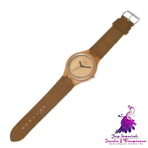 Wooden and Leather Couple Watches