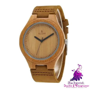 Wooden and Leather Couple Watches