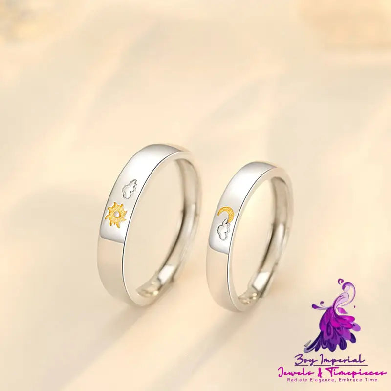 Sun Moon Flying Cloud Open Ring