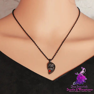 Skull Pendant Halloween Couple Necklace