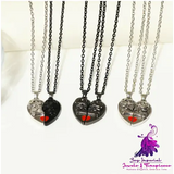 Skull Pendant Halloween Couple Necklace