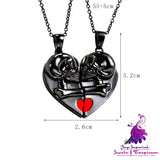 Skull Pendant Halloween Couple Necklace